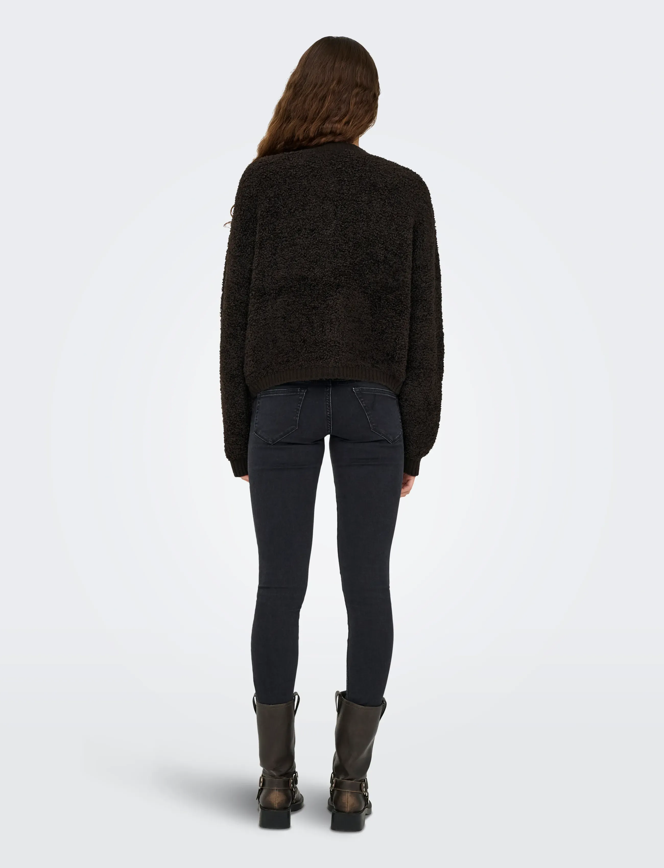 JDY - JDYEIRA LIFE L/S ONECK CARDIGAN KNT NOOS - chocolate torte - 3