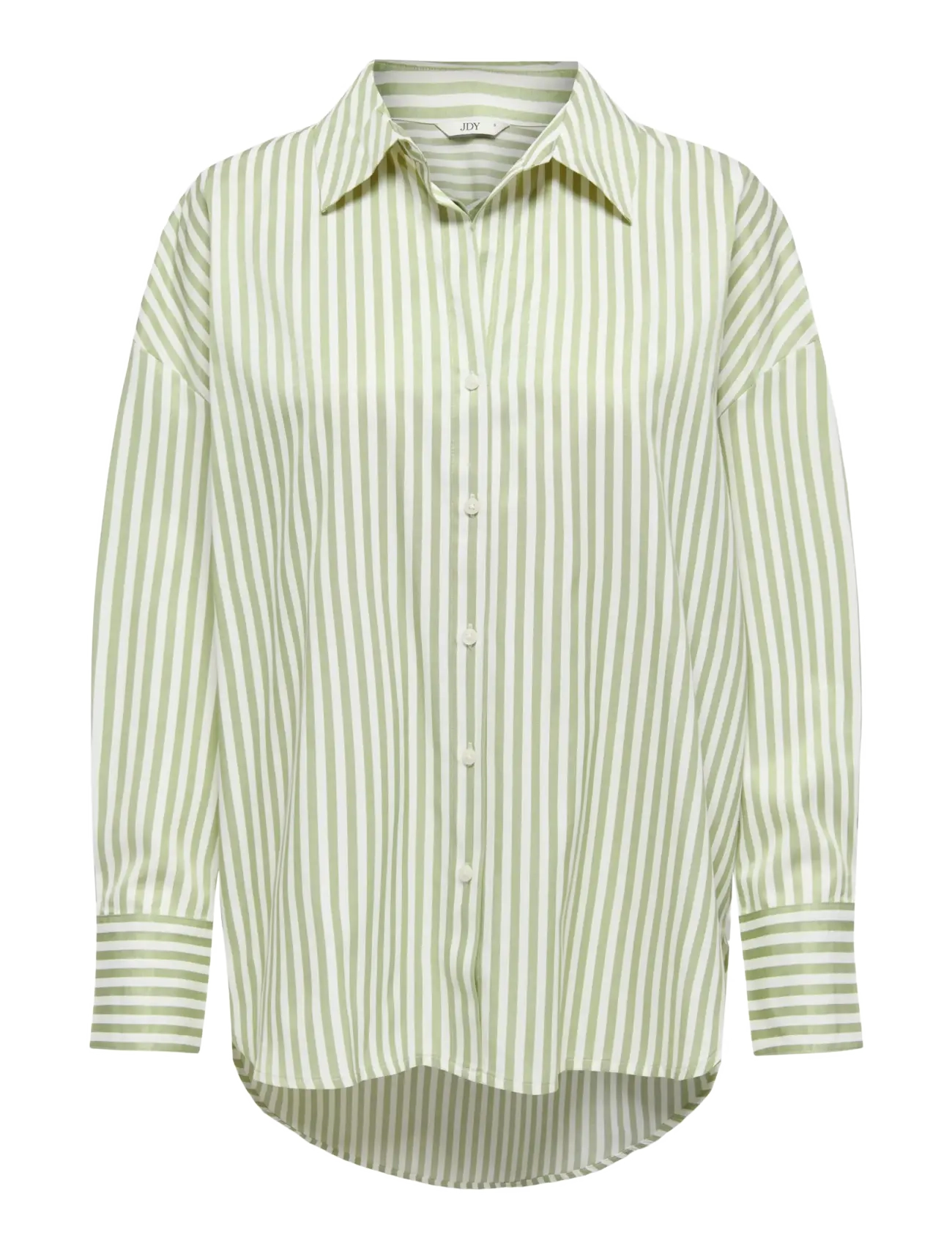 JDY JDYVESPER L/S LOOSE SHIRT WVN NOOS - Transitional Layering - CLOUD DANCER / green