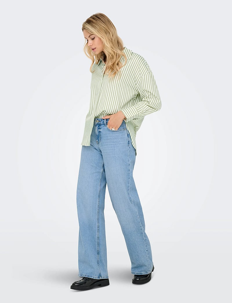 JDY - JDYVESPER L/S LOOSE SHIRT WVN NOOS - langärmlige hemden - cloud dancer - 0