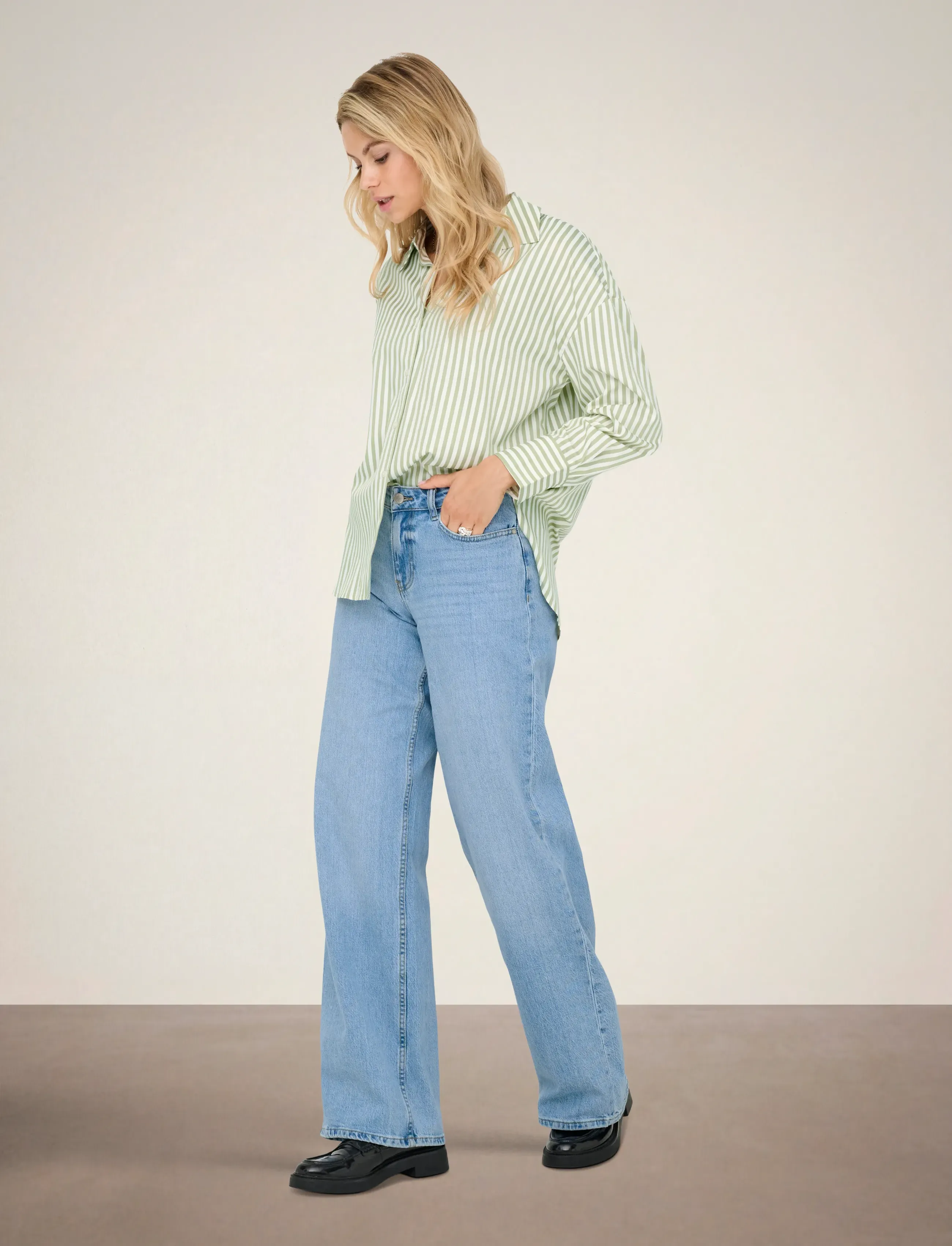 JDY - JDYVESPER L/S LOOSE SHIRT WVN NOOS - chemises à manches longues - cloud dancer - 4