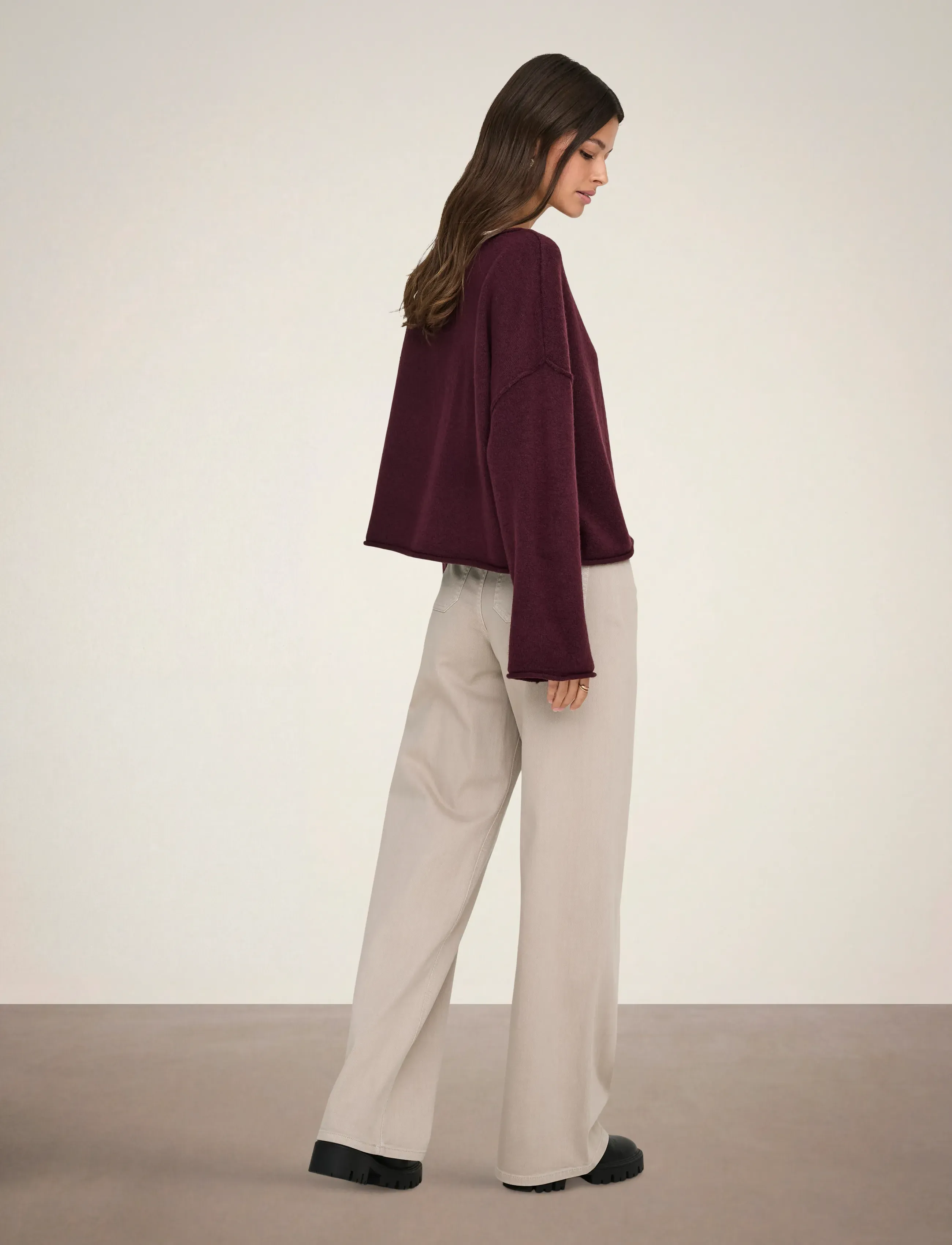 JDY - JDYIRIS STRETCH HW WIDE PANT PNT NOOS - brede jeans - chateau gray - 3