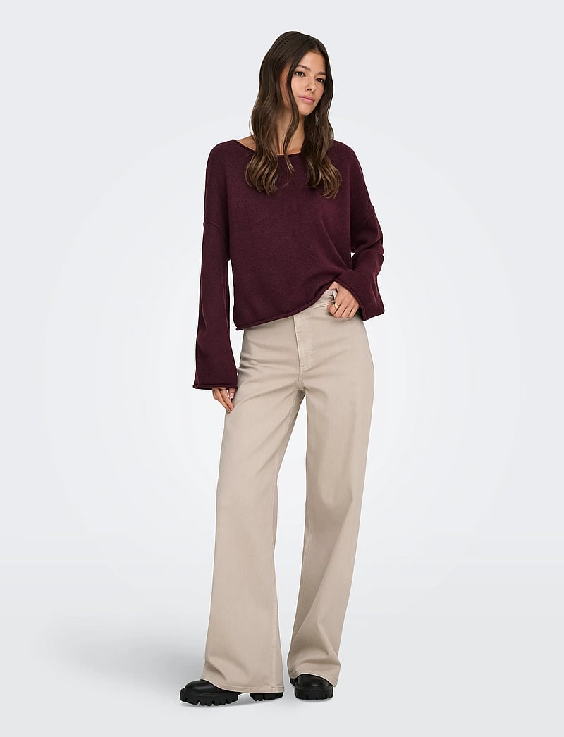 JDY - JDYIRIS STRETCH HW WIDE PANT PNT NOOS - brede jeans - chateau gray - 4
