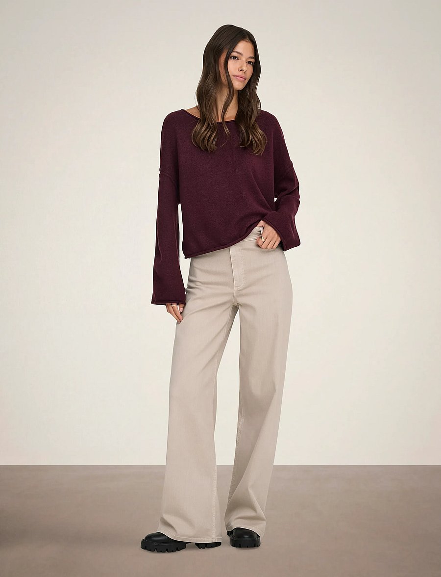 JDY - JDYIRIS STRETCH HW WIDE PANT PNT NOOS - brede jeans - chateau gray - 4