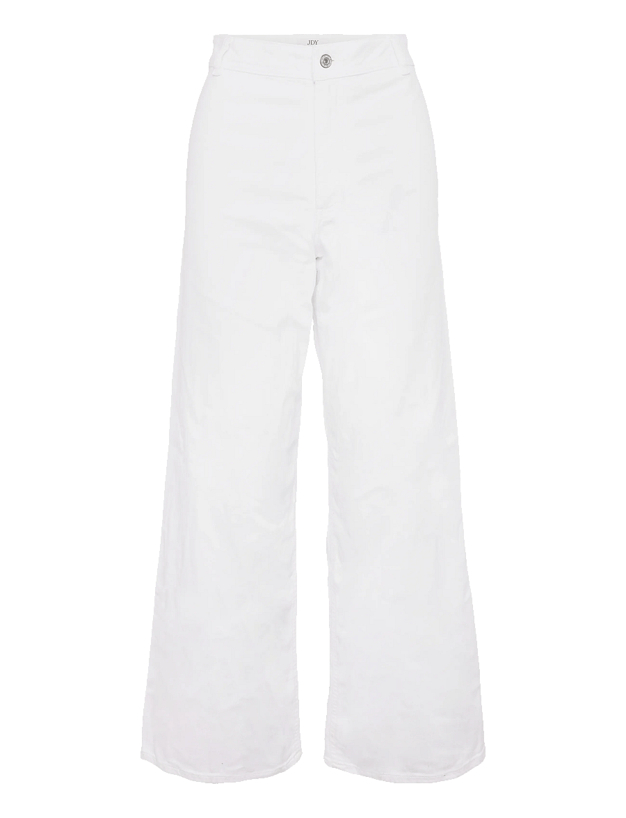 JDY - JDYIRIS STRETCH HW WIDE PANT PNT NOOS - hosen mit weitem bein - white - 1