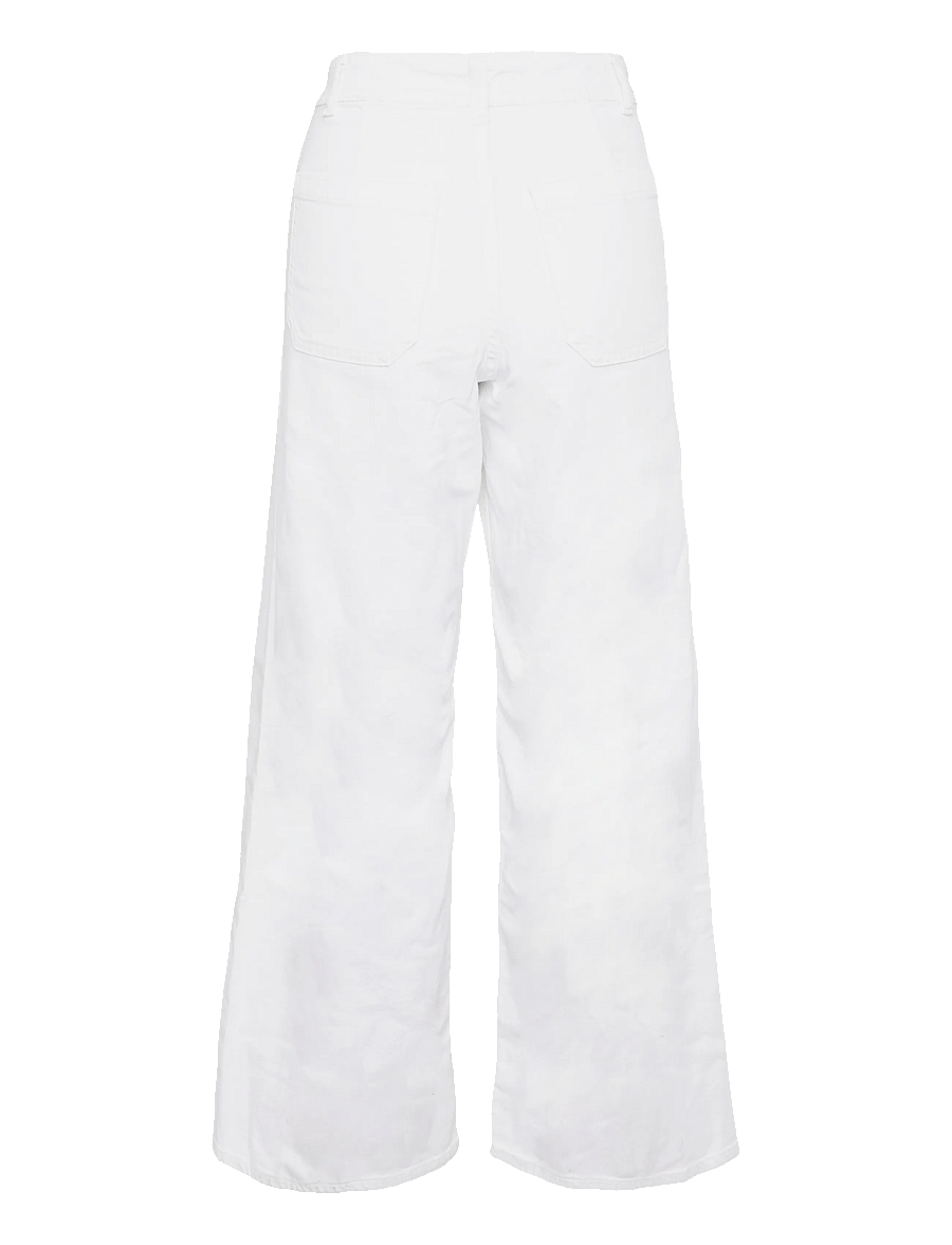 JDY - JDYIRIS STRETCH HW WIDE PANT PNT NOOS - hosen mit weitem bein - white - 2