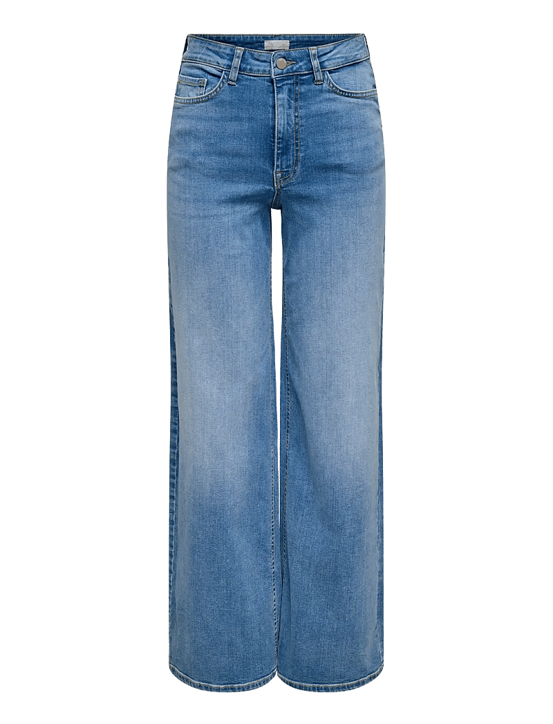 JDY - JDYFELINA-FINA HW WIDE MED BLUE DNM NOOS - brede jeans - medium blue denim - 1
