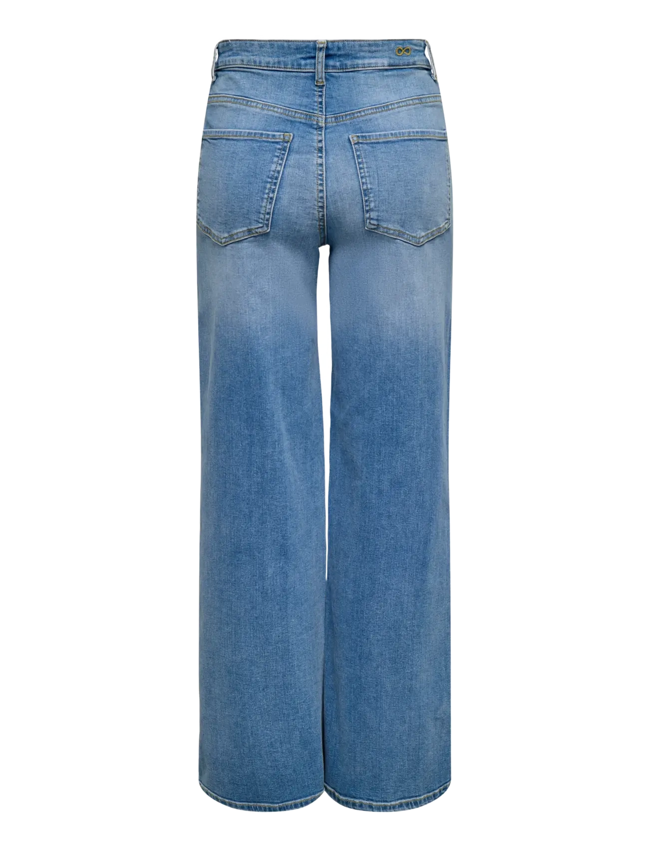 JDY - JDYFELINA-FINA HW WIDE MED BLUE DNM NOOS - pantalons larges - medium blue denim - 2