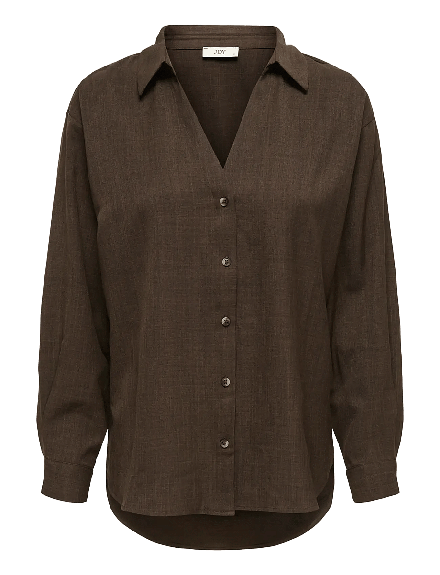 JDY - JDYNINA L/S SHIRT WVN NOOS - pikkade varrukatega särgid - slate black - 1