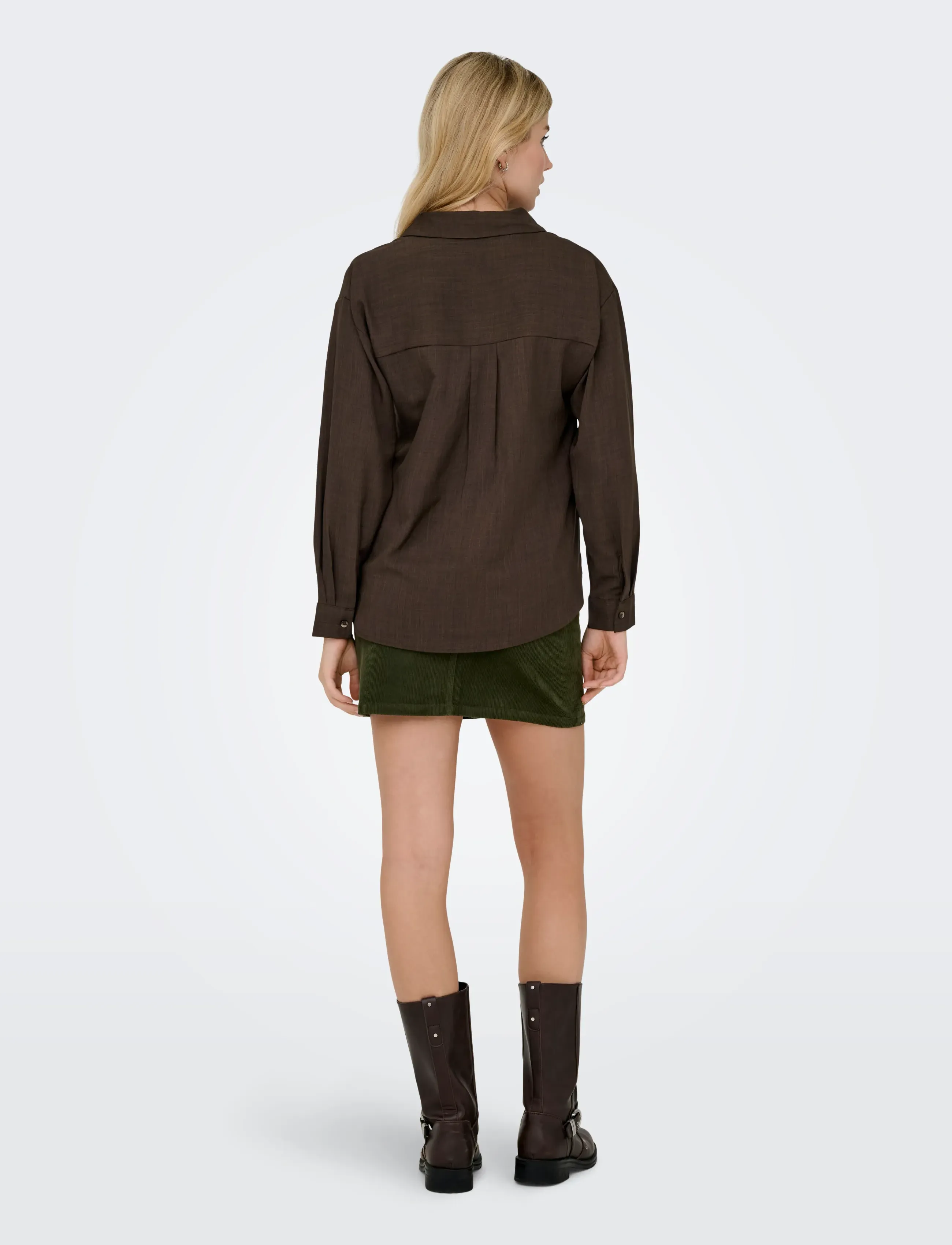 JDY - JDYNINA L/S SHIRT WVN NOOS - pikkade varrukatega särgid - slate black - 3