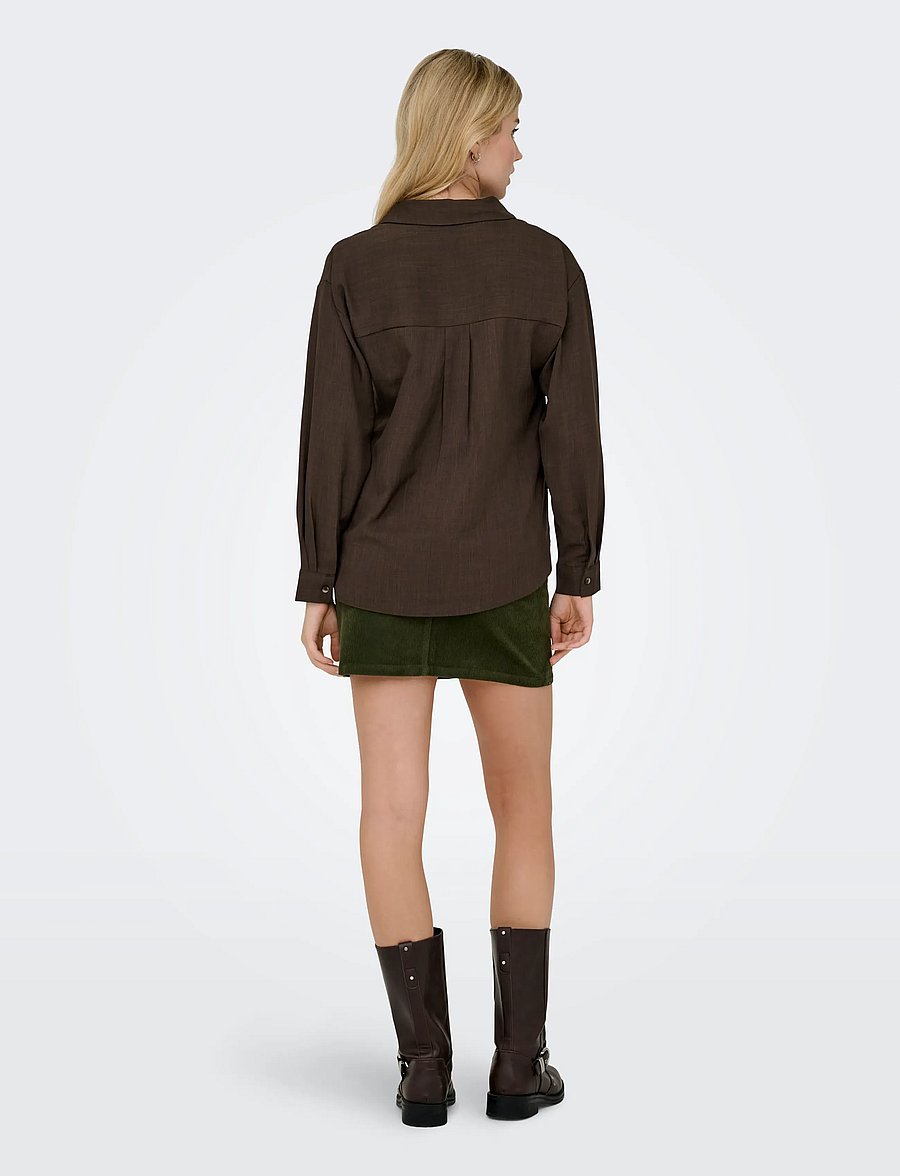 JDY - JDYNINA L/S SHIRT WVN NOOS - pikkade varrukatega särgid - slate black - 3