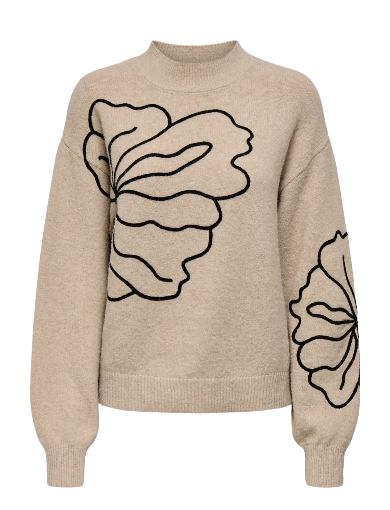 JDY Jdyjella L/S Flower Pullover Knt Noos Beige - XS - Damen