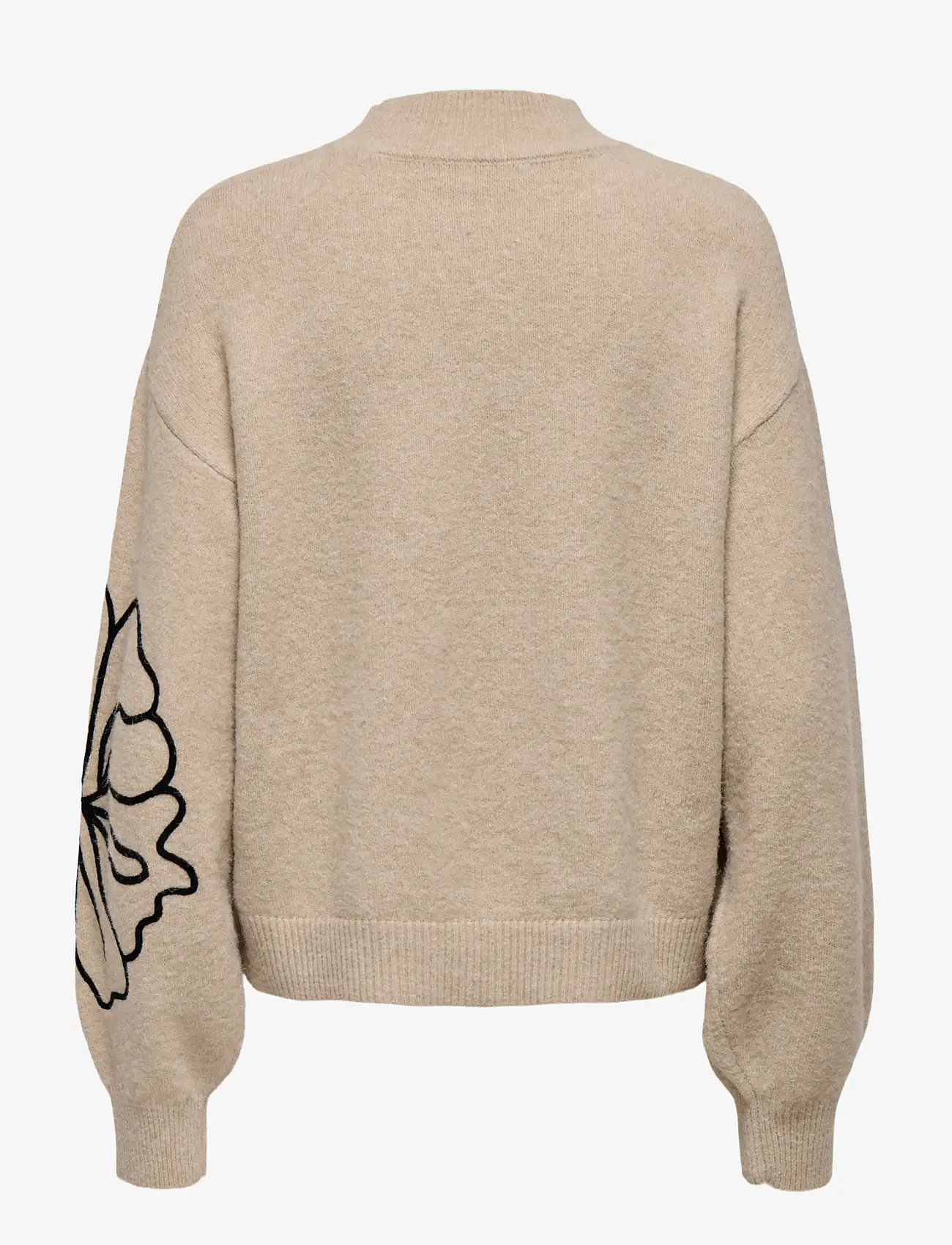JDY - JDYJELLA L/S FLOWER PULLOVER KNT NOOS - cement - 2