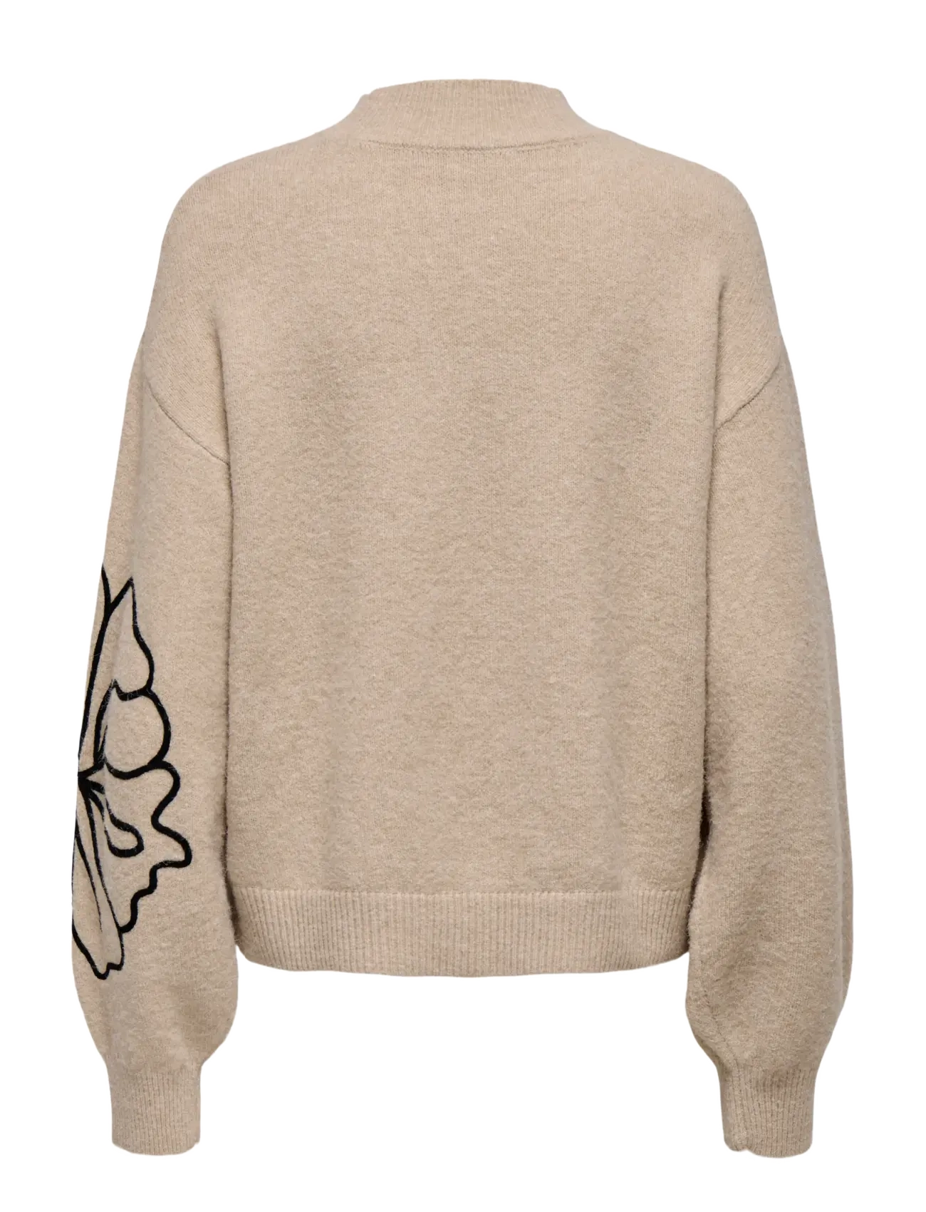 JDY - JDYJELLA L/S FLOWER PULLOVER KNT NOOS - cement - 2