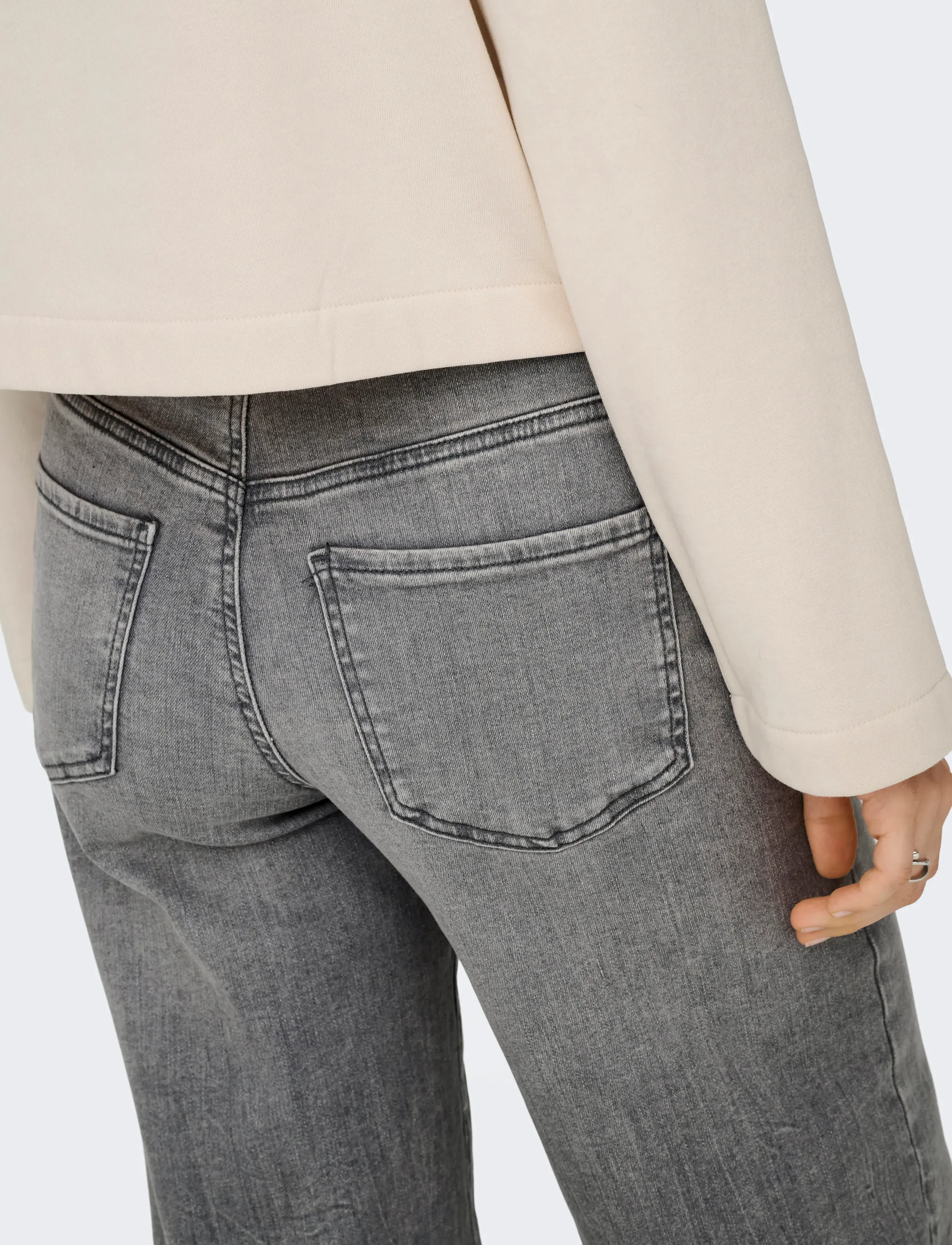 JDY - JDYFELINA-FINA HW WIDE LT GREY JEANS DNM - brede jeans - light grey denim - 5