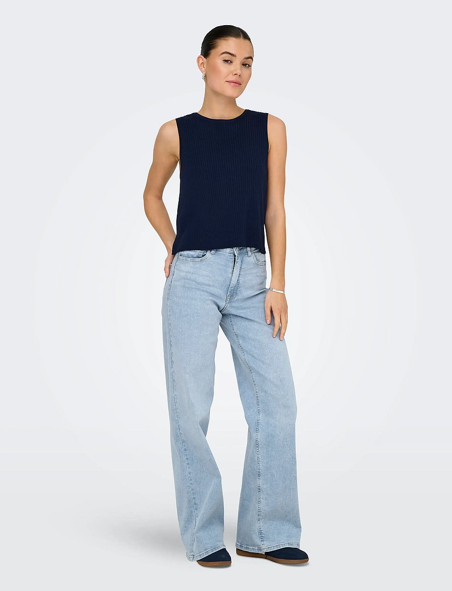 JDY - JDYFELINA-FINA HW WIDE JNS LBD DNM NOOS - jeans met wijde pijpen - light blue denim - 5