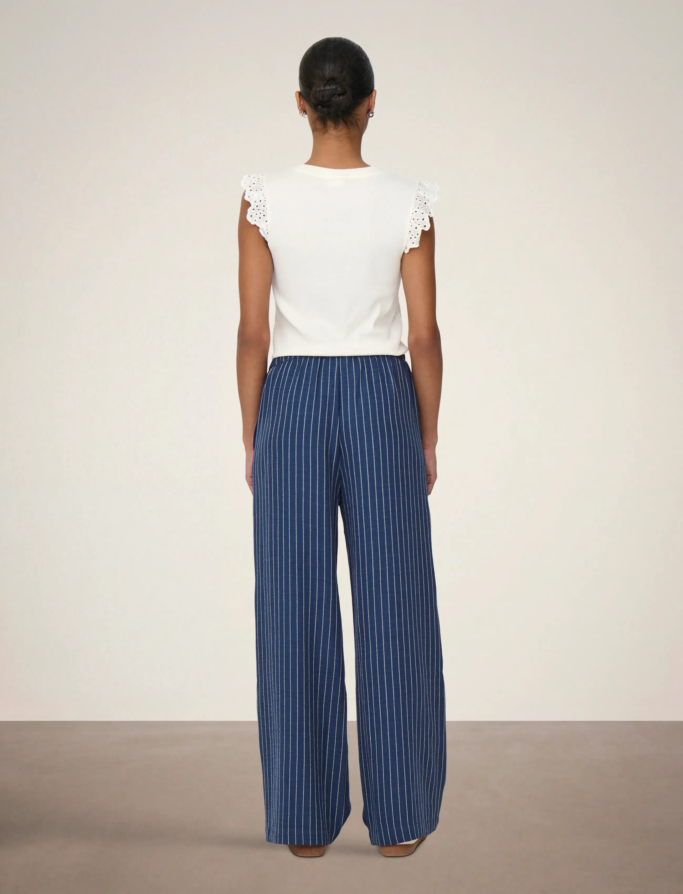 JDY - JDYPOWER MW WIDE PANT WVN NOOS - bukser med brede ben - insignia blue - 3