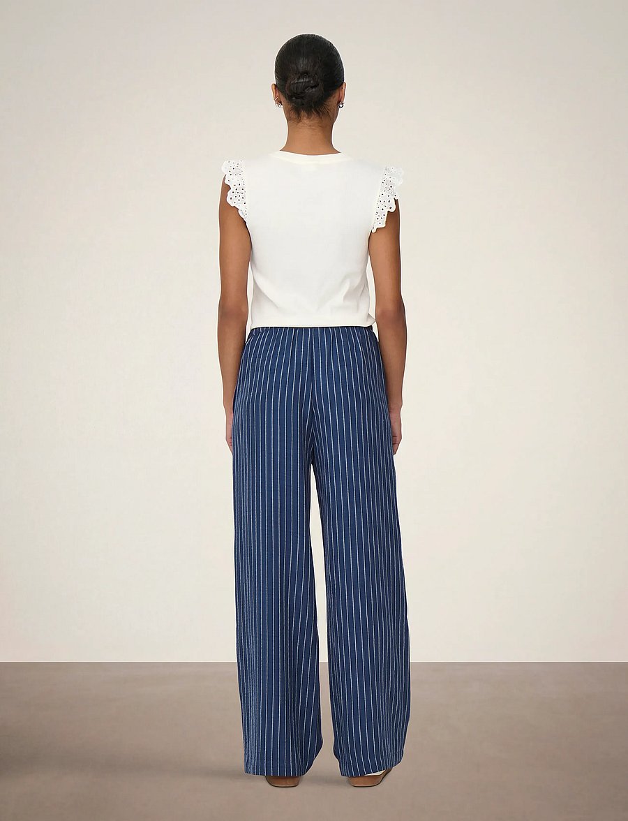 JDY - JDYPOWER MW WIDE PANT WVN NOOS - bukser med brede ben - insignia blue - 3