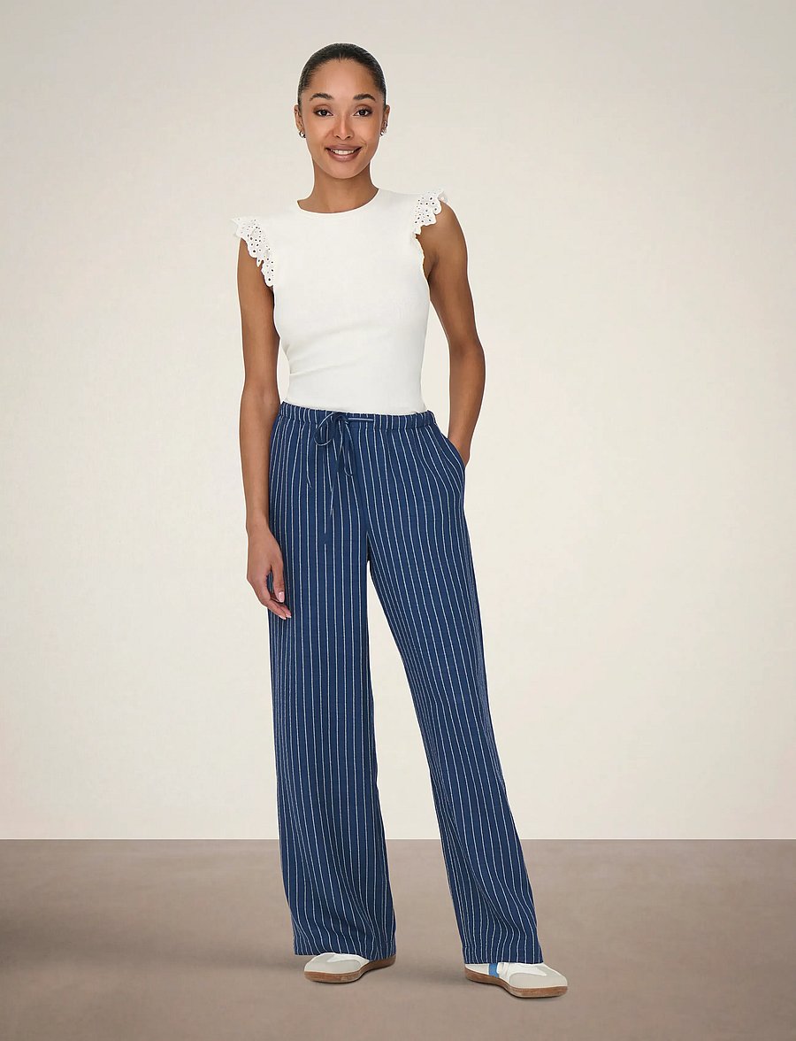 JDY - JDYPOWER MW WIDE PANT WVN NOOS - bukser med brede ben - insignia blue - 4