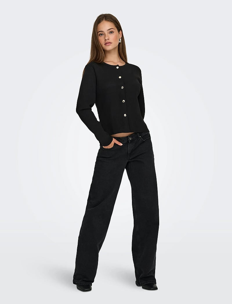 JDY - JDYPRIME LIFE L/S ON FITTED CARDIGAN KNT - kardiganid - black - 3