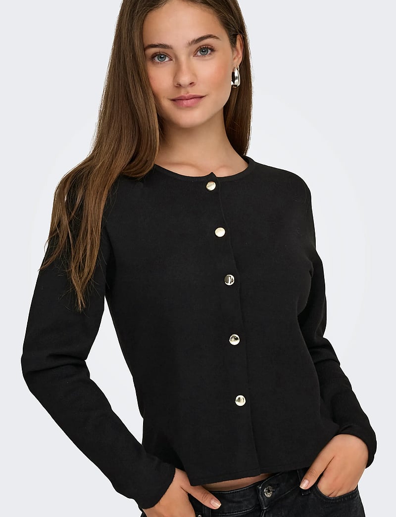 JDY - JDYPRIME LIFE L/S ON FITTED CARDIGAN KNT - kardiganid - black - 4