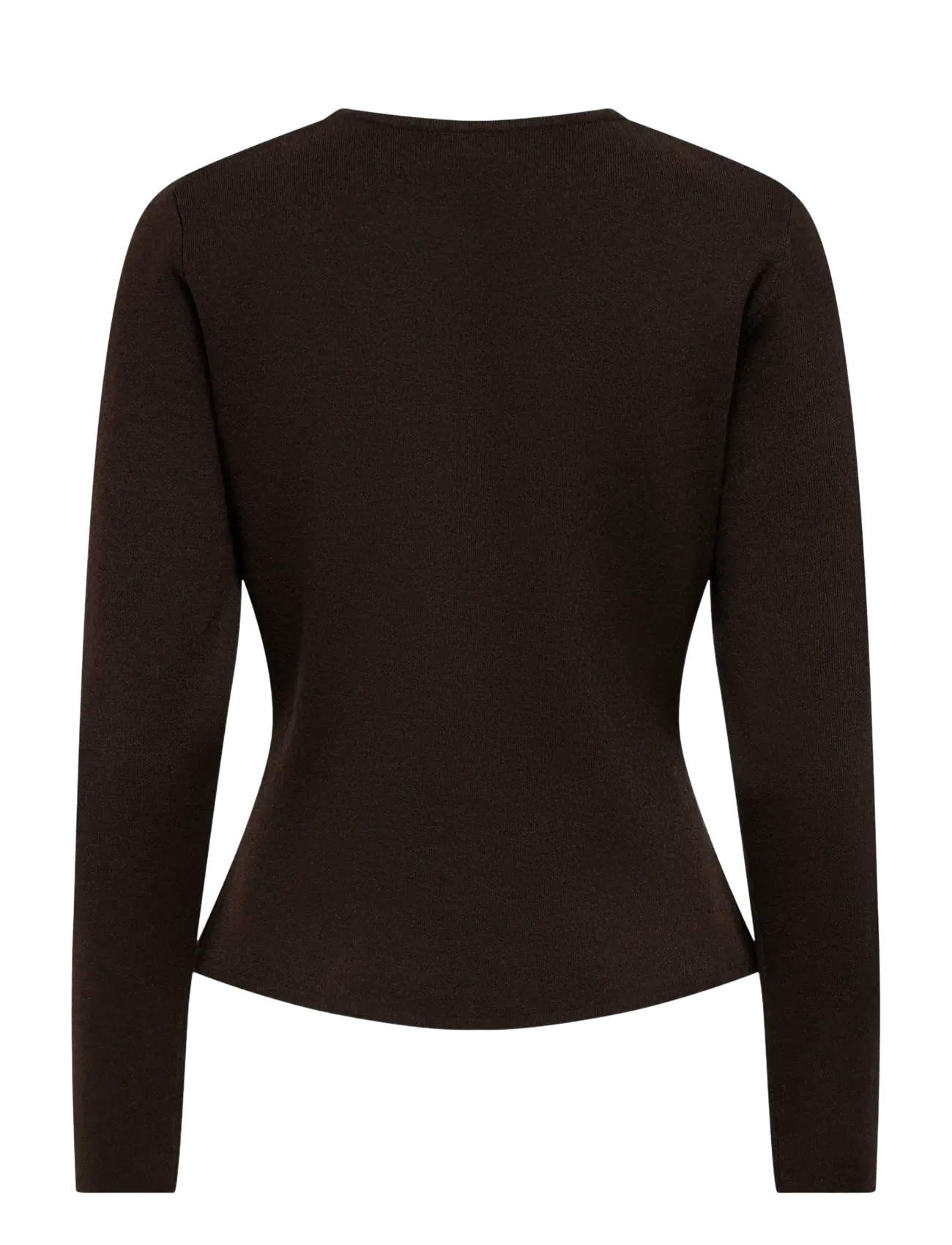 JDY - JDYPRIME LIFE L/S ON FITTED CARDIGAN KNT - strickjacken - chocolate torte - 2