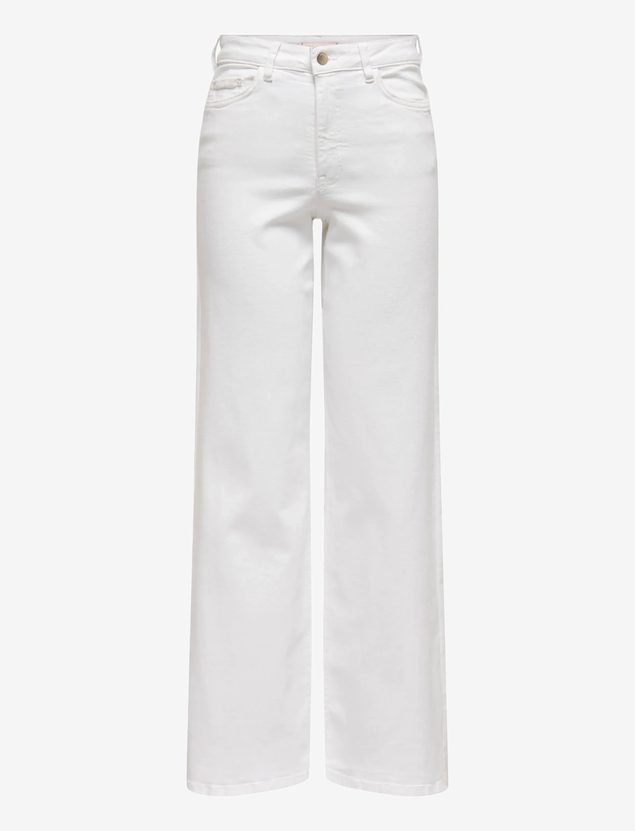 JDY - JDYFELINA-FINA HW WIDE WHITEJNS DNM - hosen mit weitem bein - white denim - 1