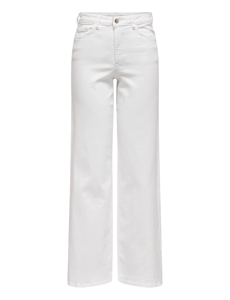 JDY - JDYFELINA-FINA HW WIDE WHITEJNS DNM - brede jeans - white denim - 1