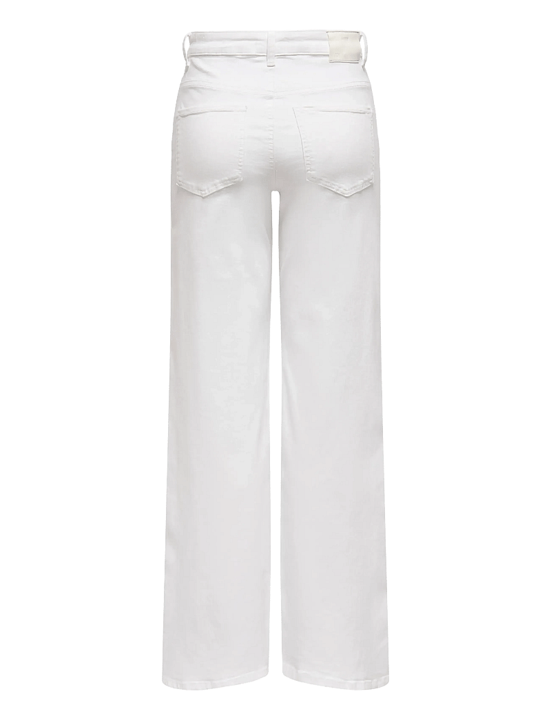 JDY - JDYFELINA-FINA HW WIDE WHITEJNS DNM - brede jeans - white denim - 2
