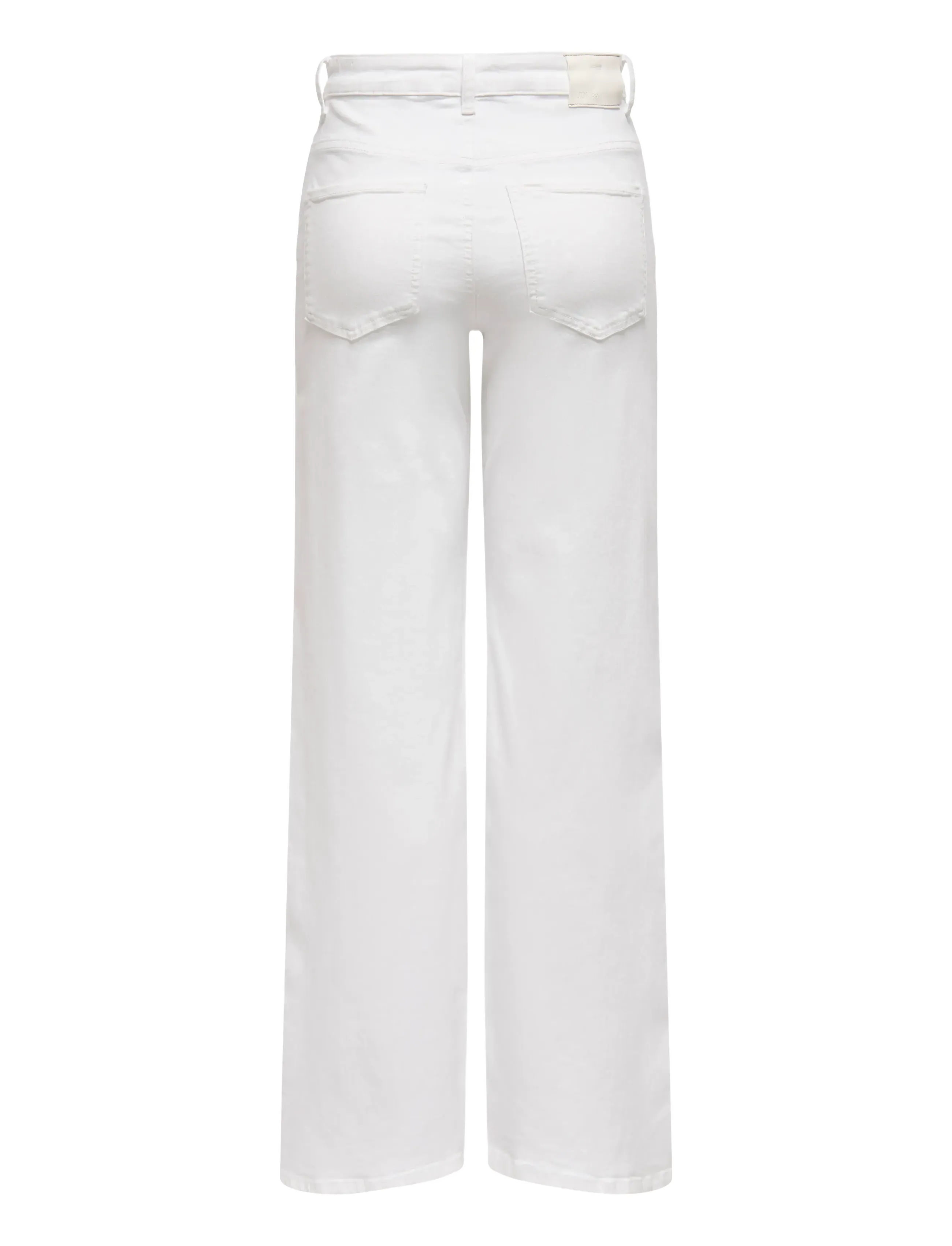 JDY - JDYFELINA-FINA HW WIDE WHITEJNS DNM - pantalons larges - white denim - 2