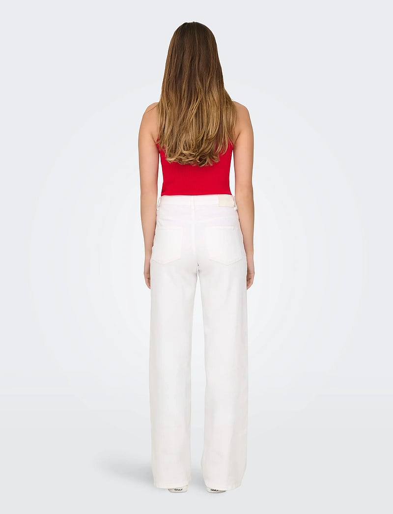 JDY - JDYFELINA-FINA HW WIDE WHITEJNS DNM - brede jeans - white denim - 3