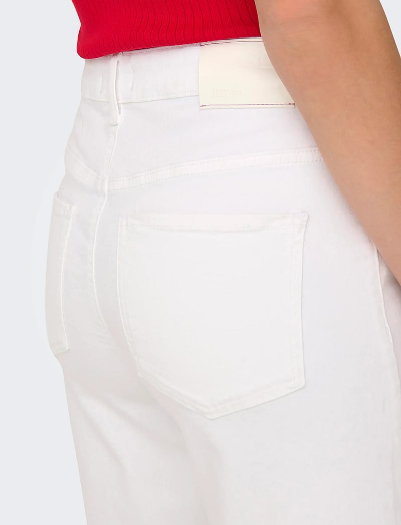 JDY - JDYFELINA-FINA HW WIDE WHITEJNS DNM - brede jeans - white denim - 5