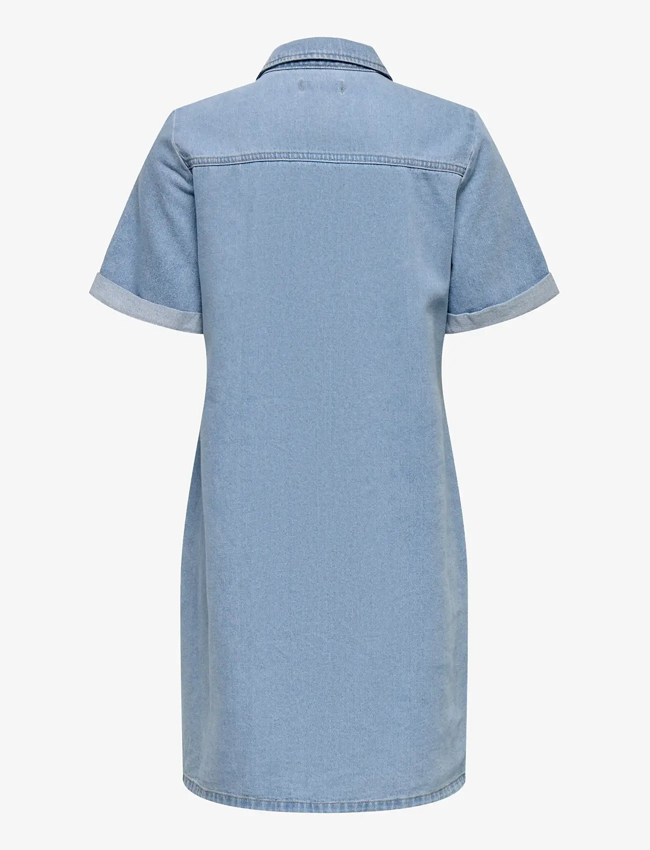 JDY - JDYESMEE SS BUTTON DRESS DNM - shirt dresses - light blue denim - 2