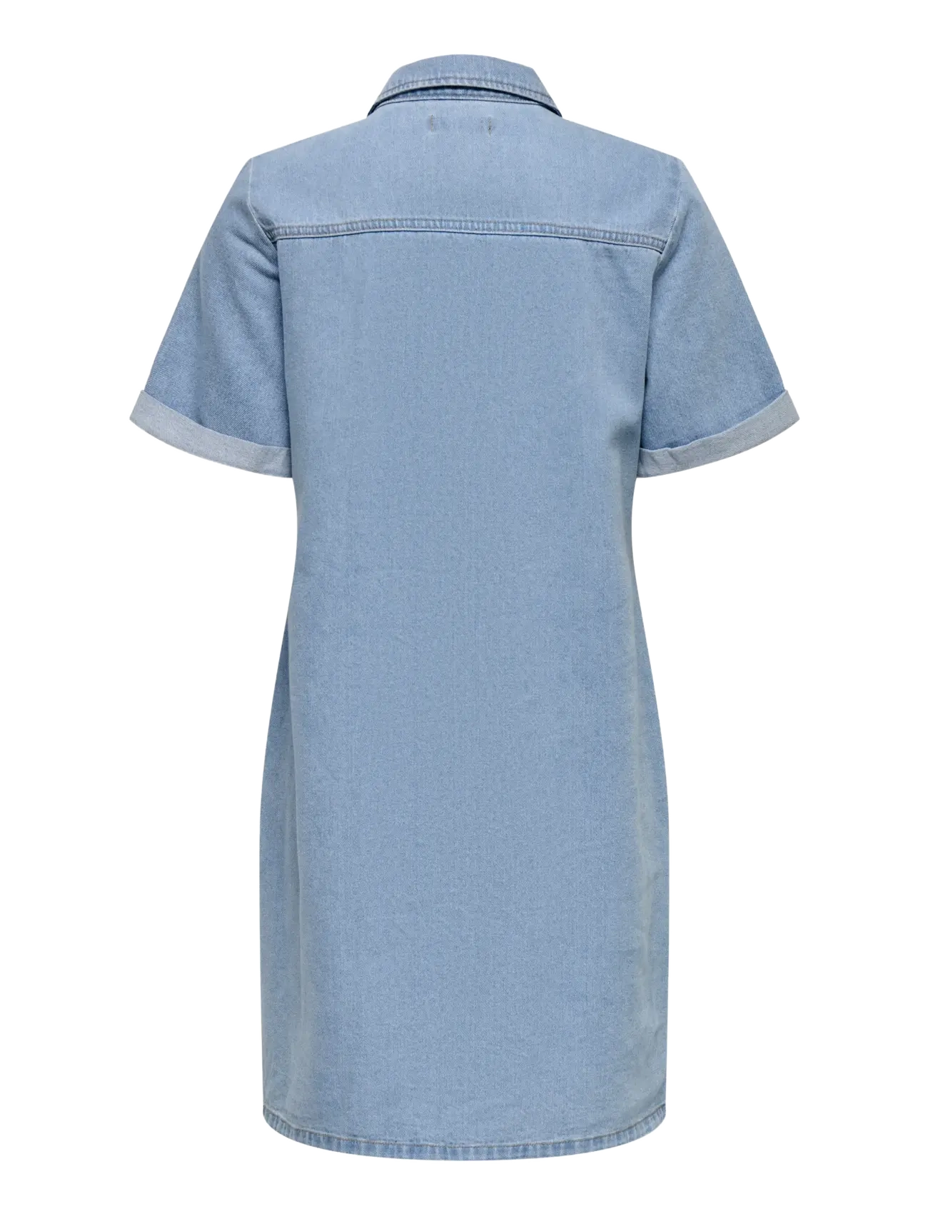 JDY - JDYESMEE SS BUTTON DRESS DNM - särkkleidid - light blue denim - 2