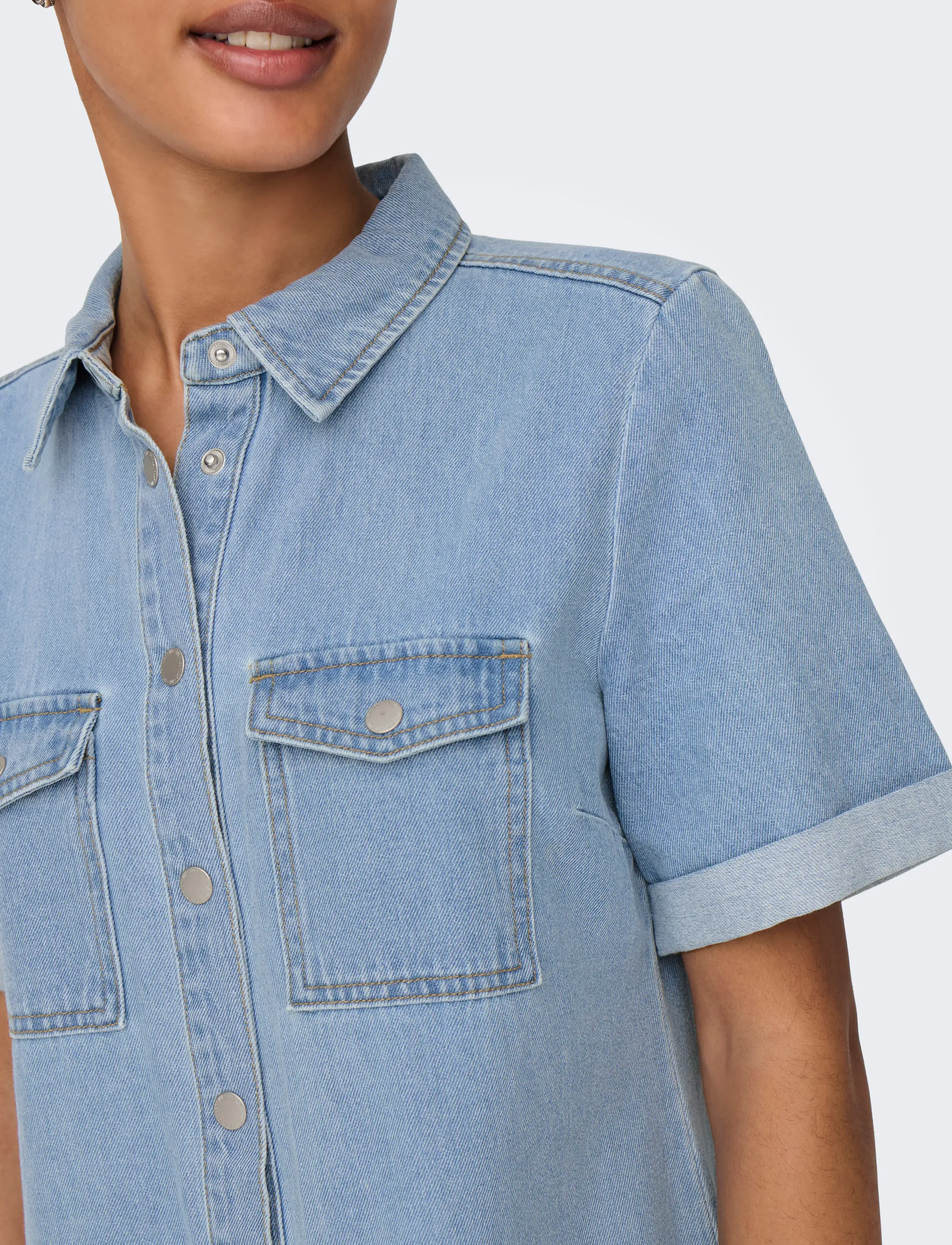 JDY Jdyesmee Ss Button Dress Dnm skjortklänningar dam – bild 6