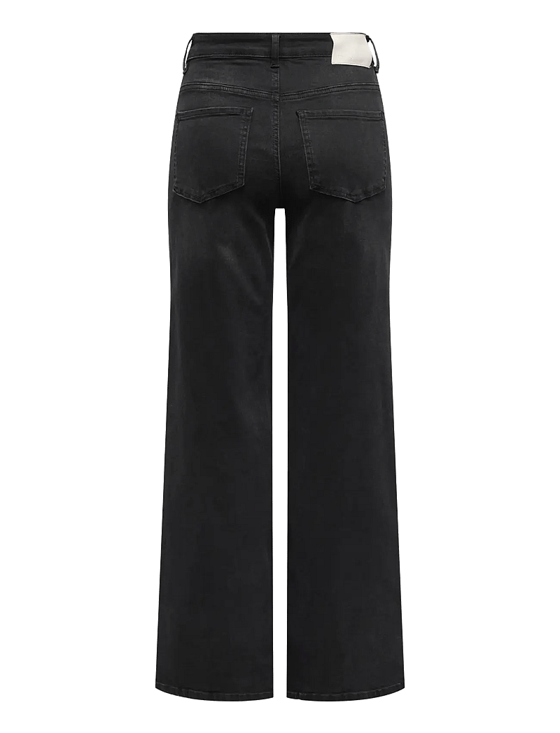 JDY - JDYFELINA-FINA HW WIDE BLK JEANSDNM NOOS - hosen mit weitem bein - black denim - 2