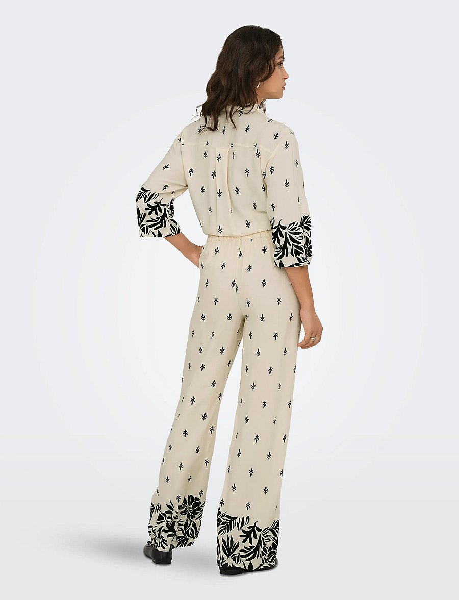 JDY - JDYMAGGIE LIFE MW WIDE PANT WVN - sandshell - 3