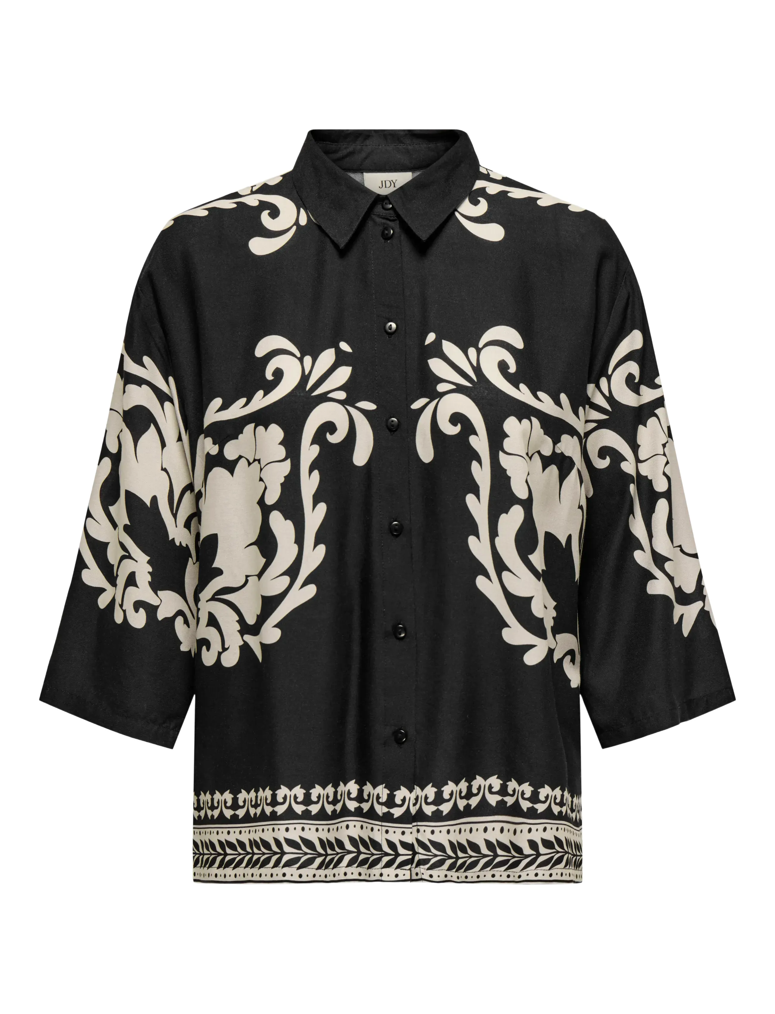 JDY - JDYMAGGIE LIFE LOOSE 3/4 SHIRT WVN - black - 1