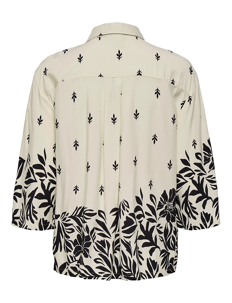 JDY - JDYMAGGIE LIFE LOOSE 3/4 SHIRT WVN - långärmade skjortor - sandshell - 2