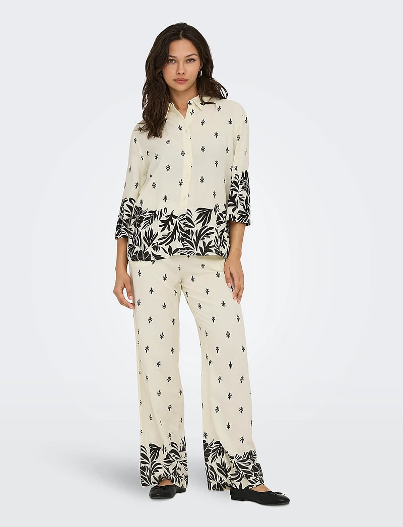 JDY - JDYMAGGIE LIFE LOOSE 3/4 SHIRT WVN - långärmade skjortor - sandshell - 4