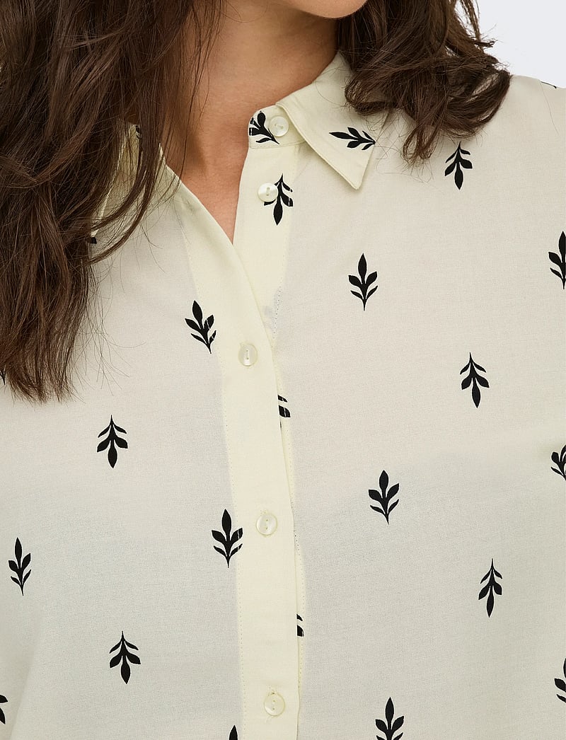 JDY - JDYMAGGIE LIFE LOOSE 3/4 SHIRT WVN - långärmade skjortor - sandshell - 5