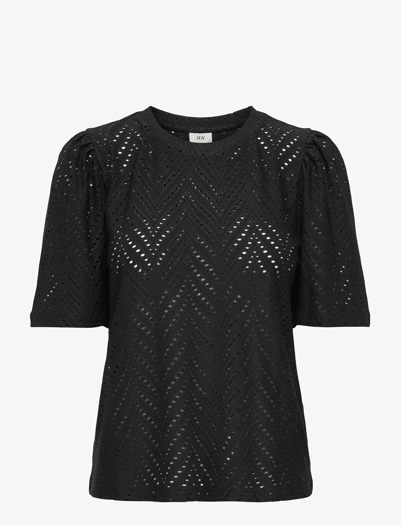 JDY - JDYCARLA CATHINKA S/S TOP JRS NOOS - sviitrid - black - 1