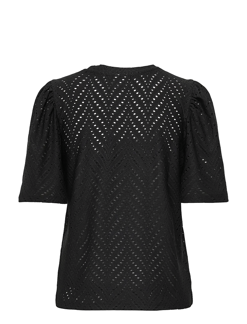 JDY - JDYCARLA CATHINKA S/S TOP JRS NOOS - sviitrid - black - 2