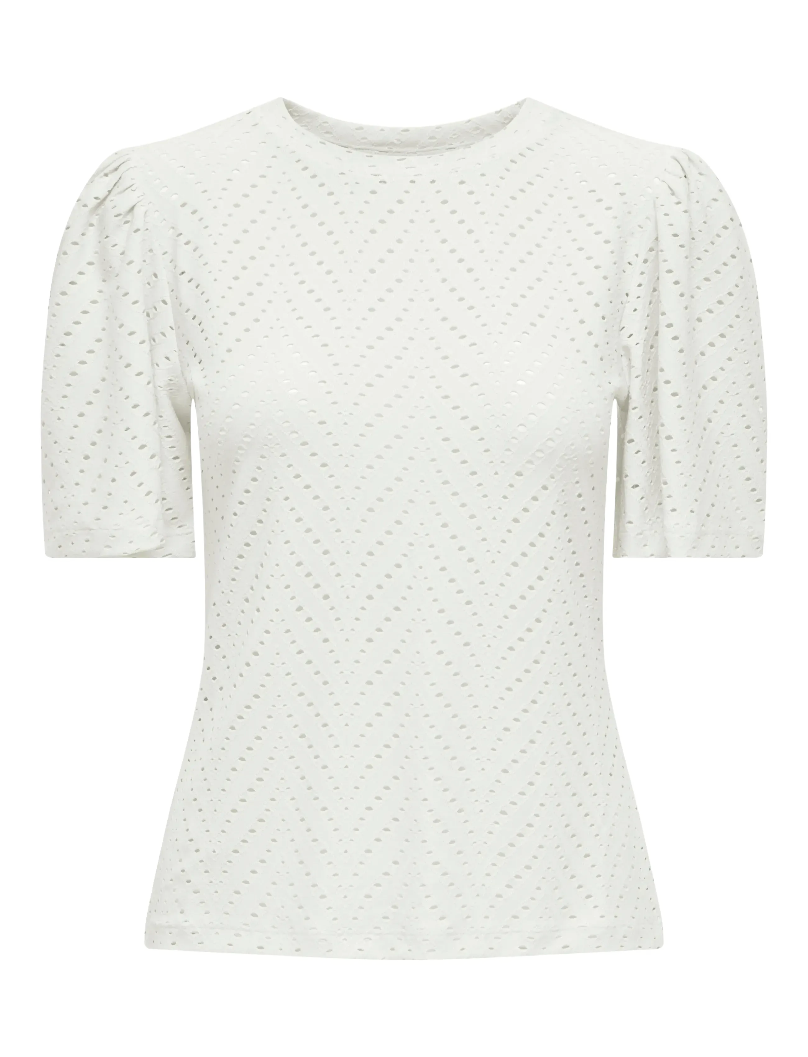 JDY JDYCARLA CATHINKA S/S TOP JRS NOOS - Transitional Layering - CLOUD DANCER / white