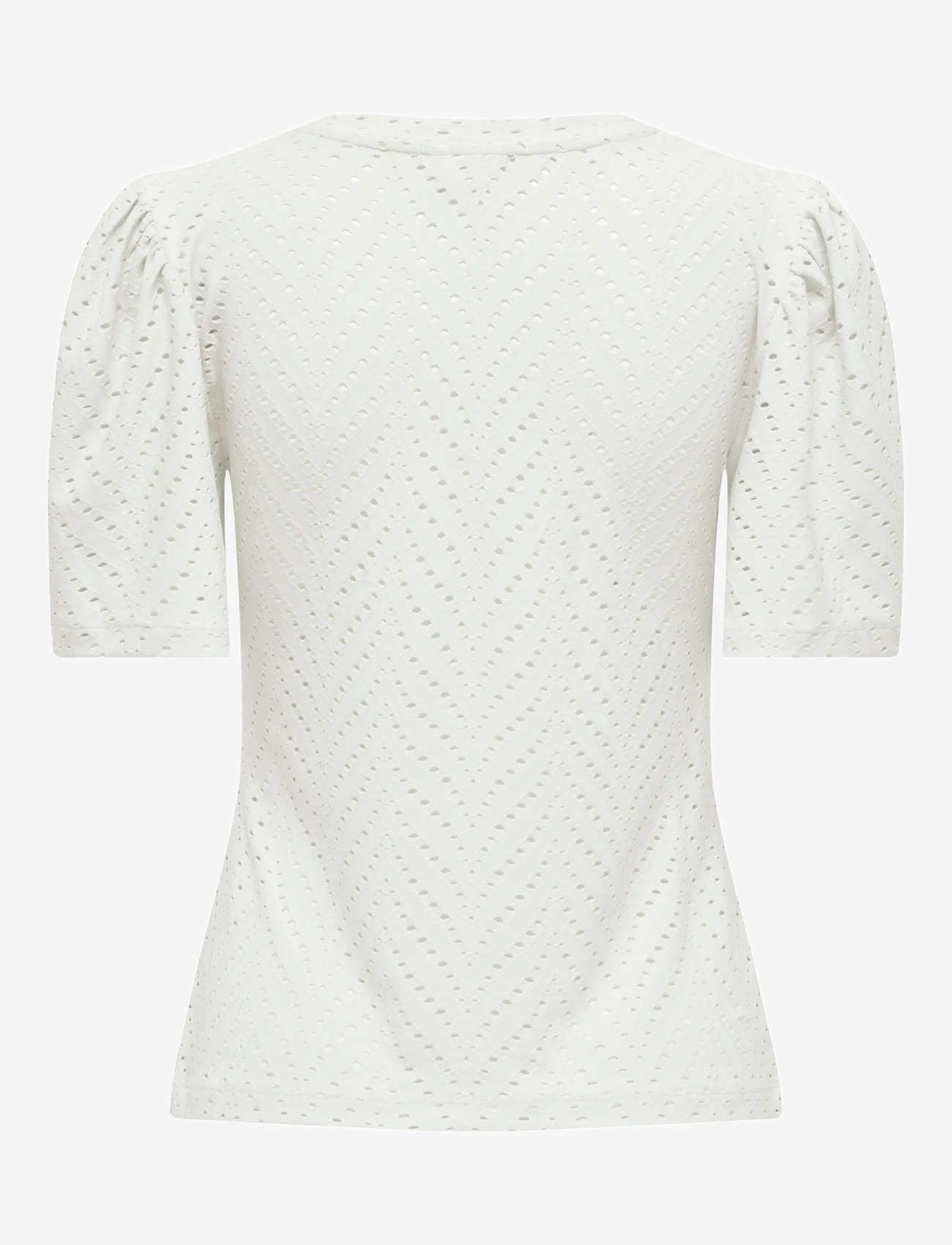 JDY - JDYCARLA CATHINKA S/S TOP JRS NOOS - lühikeste varrukatega pluusid - cloud dancer - 2