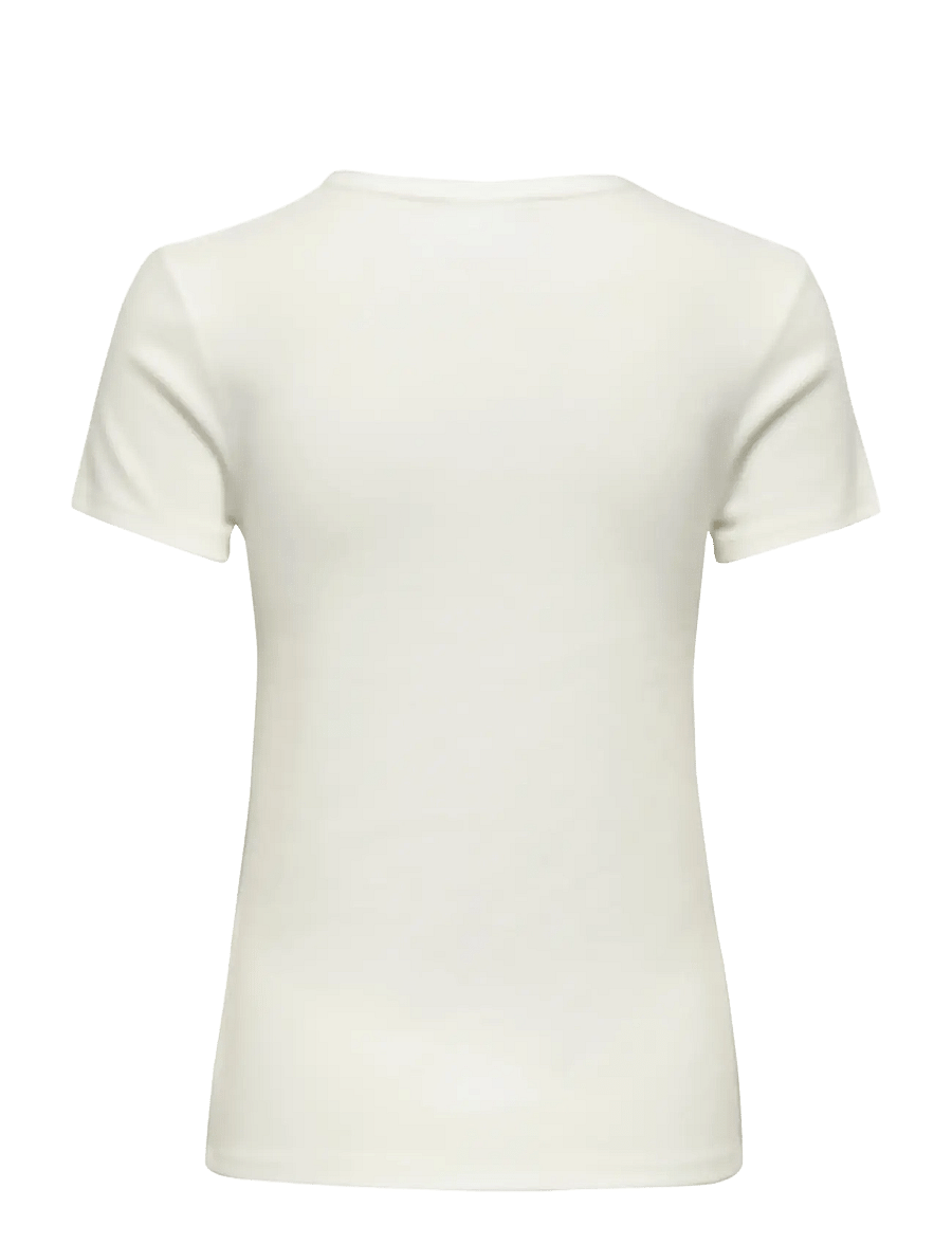 JDY - JDYLUCKY S/S O NECK TOP JRS NOOS - t-shirts - cloud dancer - 2