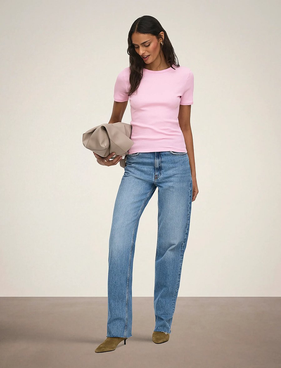 JDY - JDYLUCKY S/S O NECK TOP JRS NOOS - t-shirts - fragrant lilac - 4