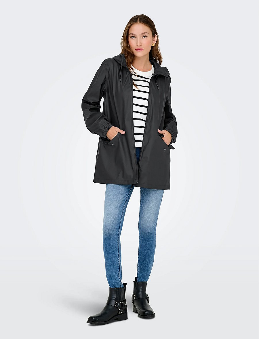 JDY - JDYMULAN RAINCOAT OTW SIJ NOOS - black - 4