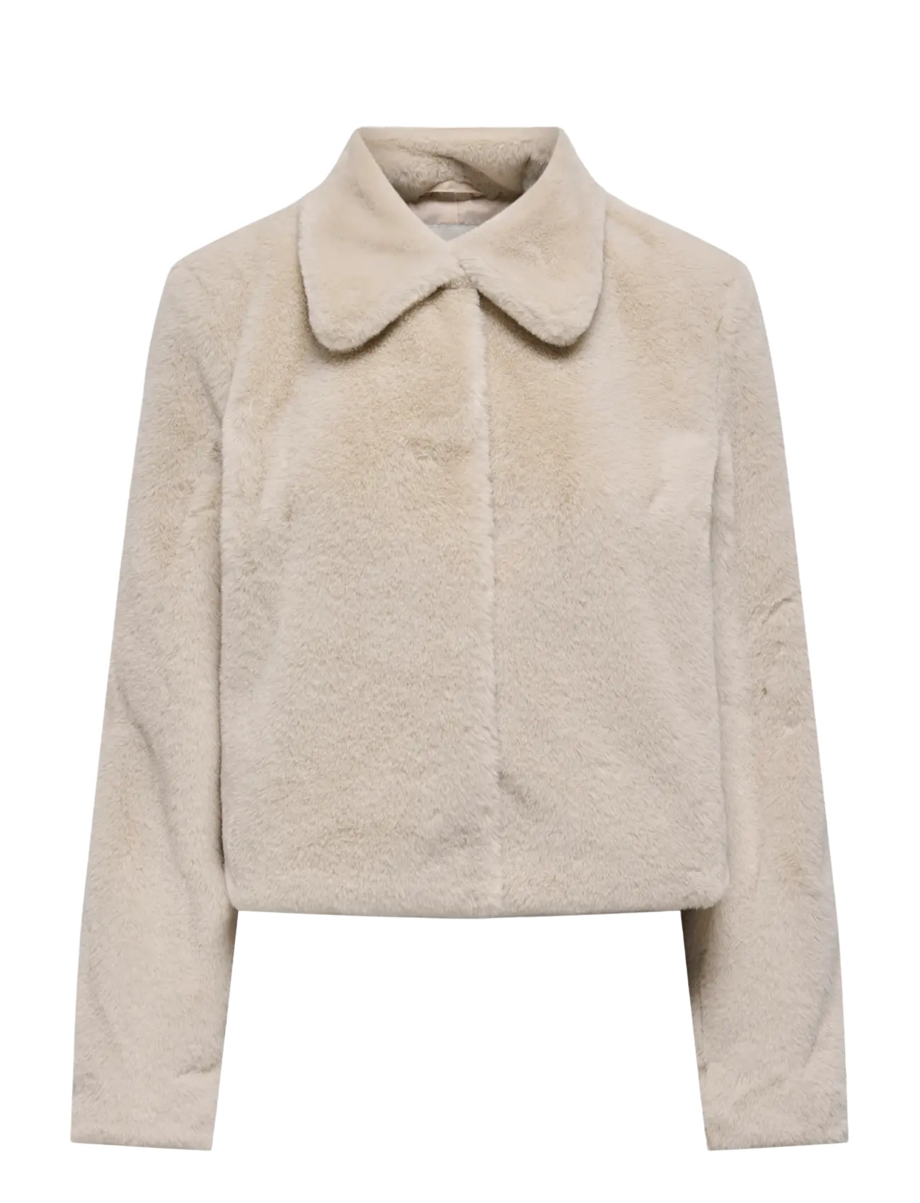 JDY - JDYMACY FAUX FUR JACKET OTW NOOS - moonbeam - 1