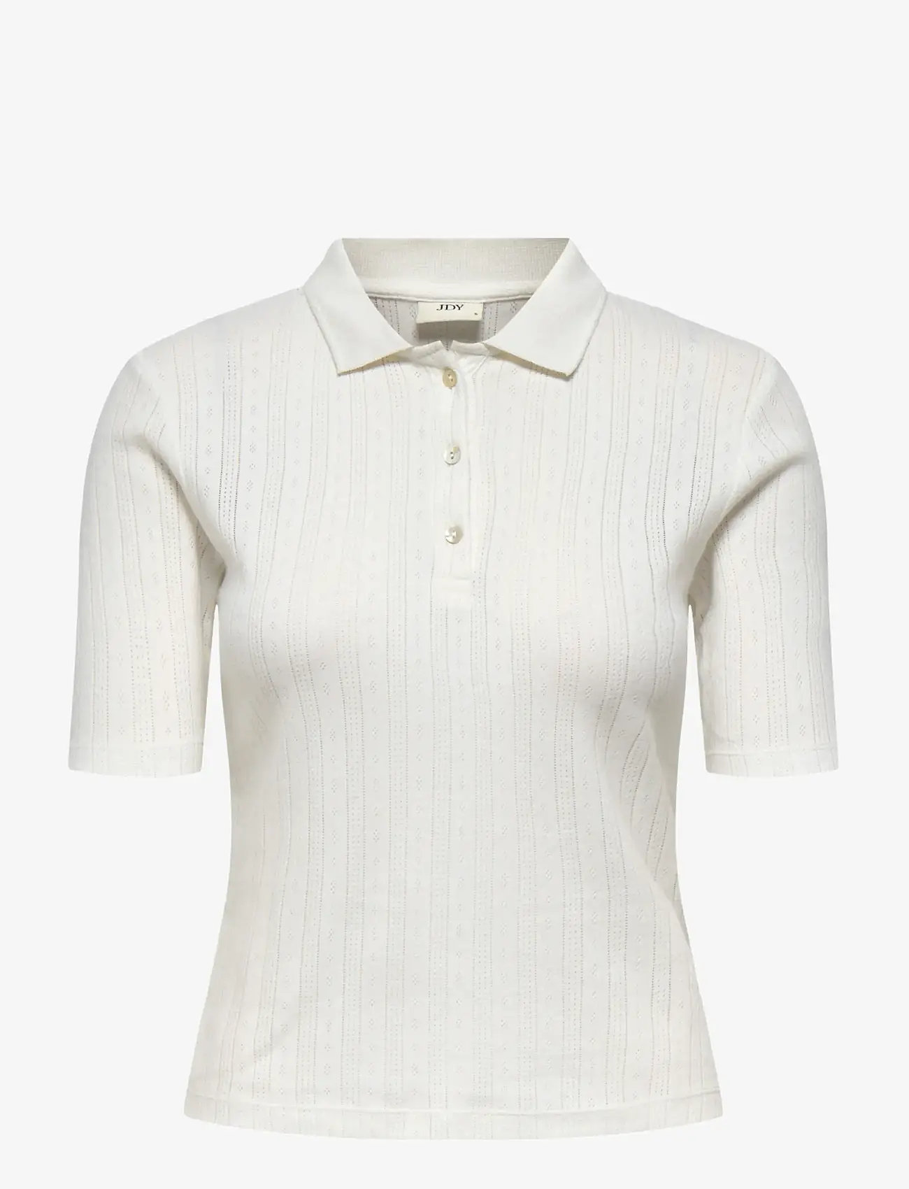 JDY - JDYSALSA S/S POLO TOP JRS NOOS - polo shirts - cloud dancer - 1