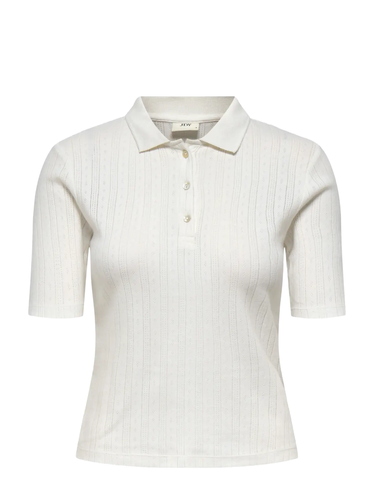 JDY JDYSALSA S/S POLO TOP JRS NOOS - View all - CLOUD DANCER / white
